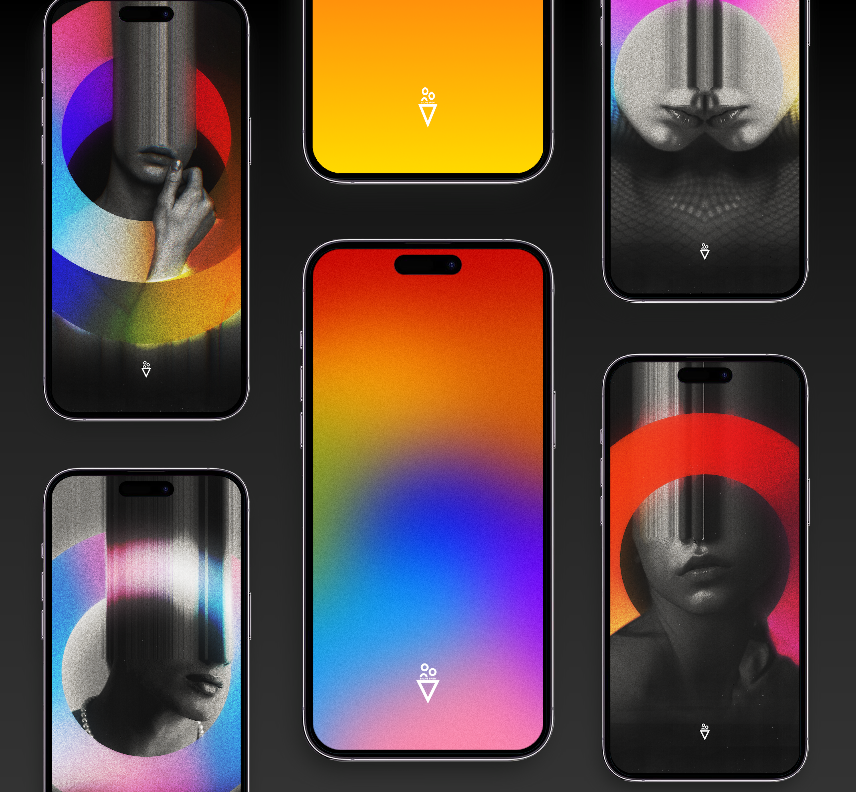 12 Gradient and Pride Phone Wallpapers - Digital Download